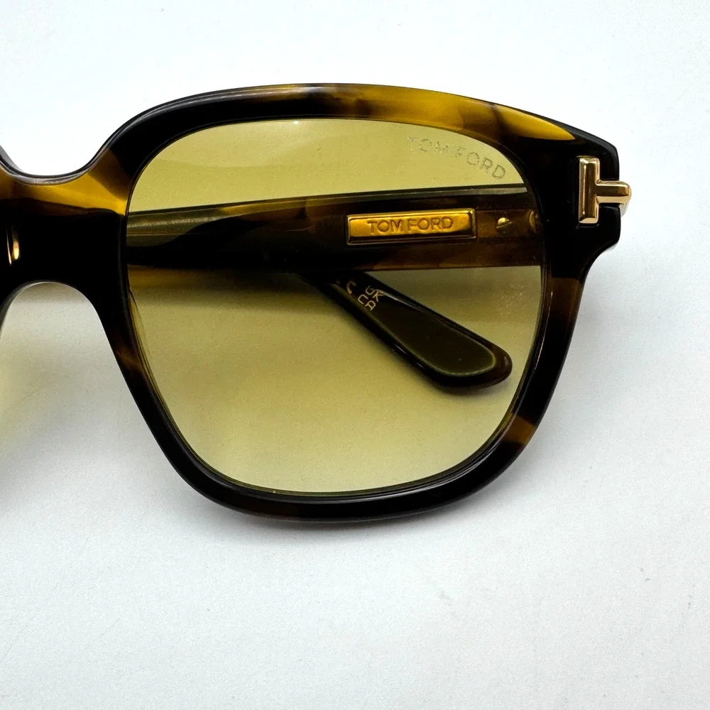 Tom Ford Sunglasses FT1236 56F Havana Square Brown Gradient Lens 58-18-140mm